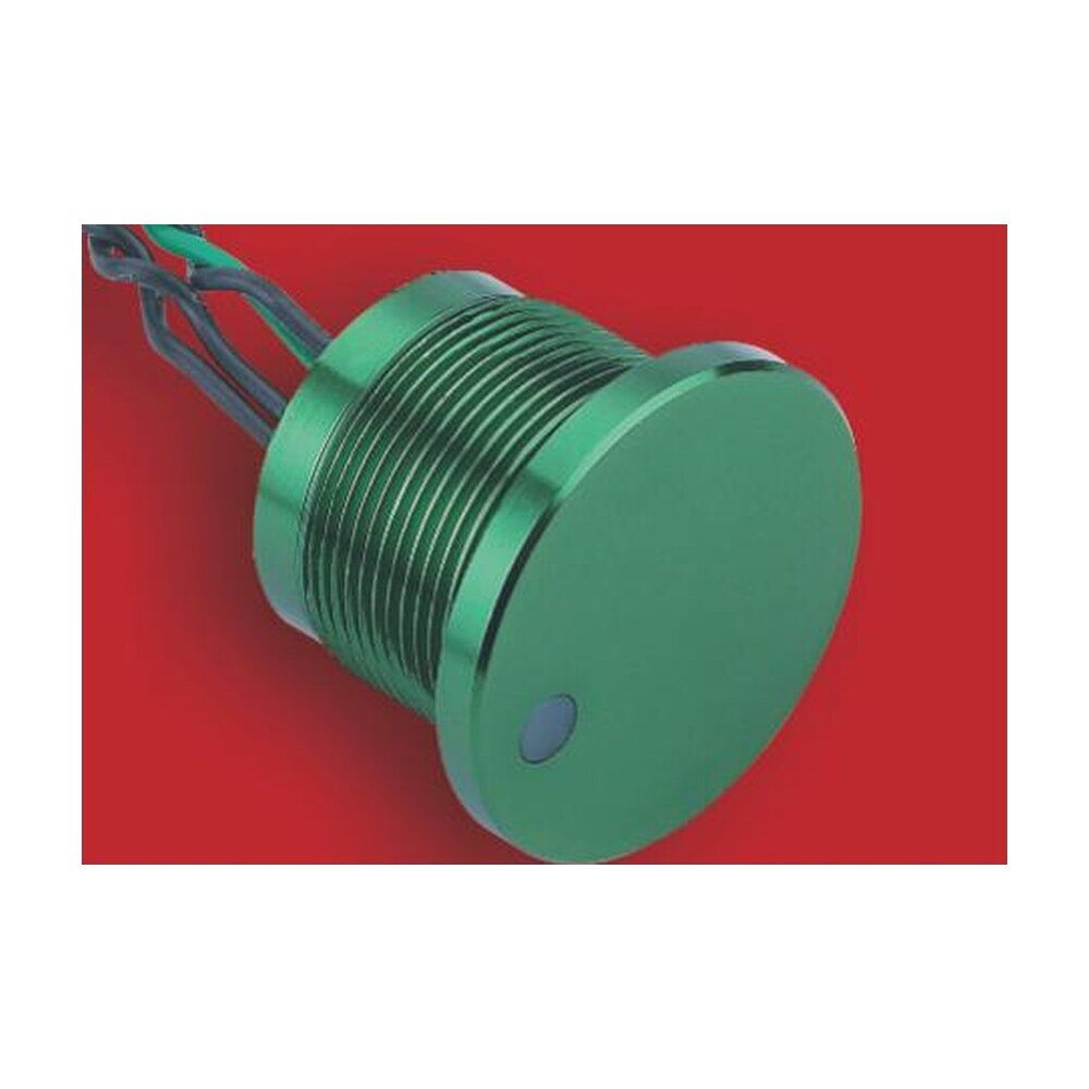 MR-PS223P-DOT 22 mm Piezo Push Button - Flat Operator 3 mm, Dot Illumination, IP68