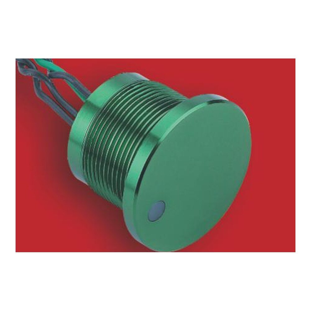 MR-PS223P-DOT 22 mm Piezo Push Button - Flat Operator 3 mm, Dot Illumination, IP68