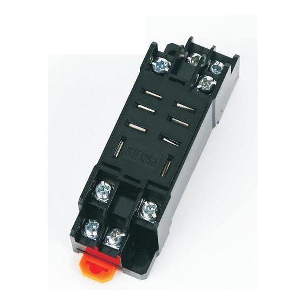MR-SH2C-08T DIN-Rail Relay Socket, 8 screw terminals, 10 A
