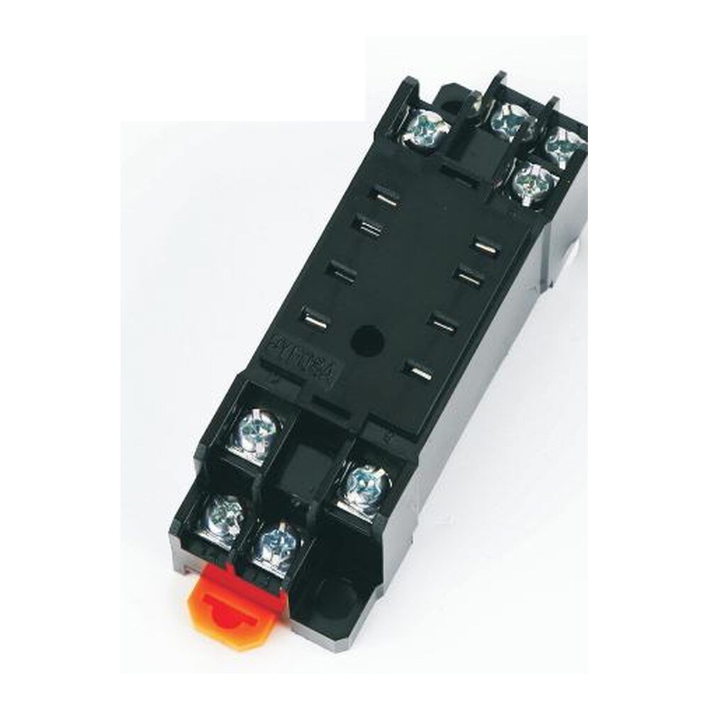 MR-SH2Z-08T DIN-Rail Relay Socket, 8 screw terminals, 8 A