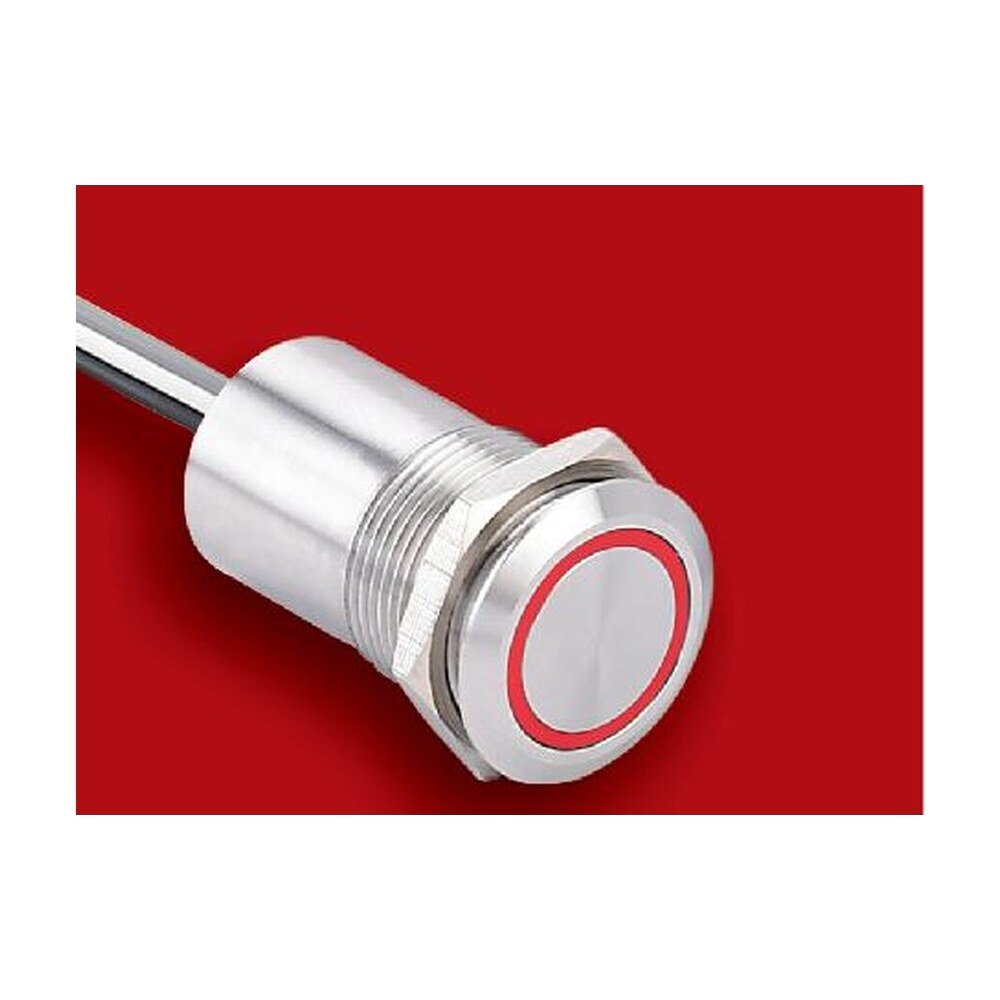 MR-TS19A 19 mm Touch Switch - Standard Thin Ring, Stainless, IP67