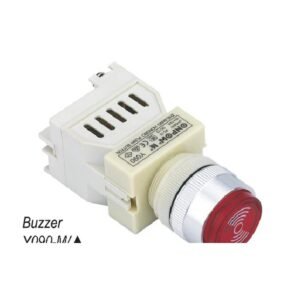 MR-Y090-SM 22 mm Flashing Buzzer - Intermittent Tone, Red Light
