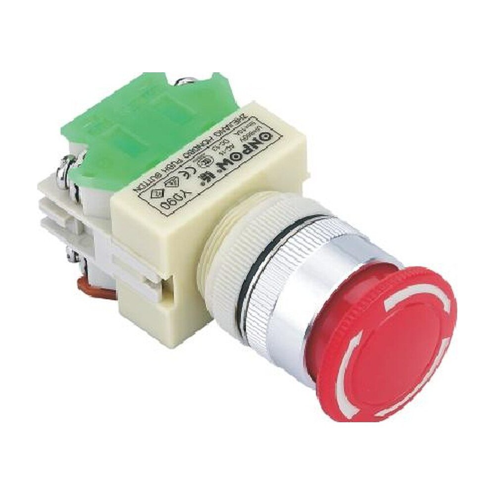MR-Y090-TSA 22 mm Emergency Stop Switch - Ø30 mm A Type, Can Be Illuminated