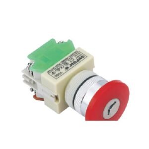 MR-Y090-YM 22 mm Mushroom Key-Lock Switch - Ø40 mm, 2 or 3 Position