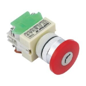 MR-Y090-YM 22 mm Mushroom Key-Lock Switch - Ø40 mm, 2 or 3 Position