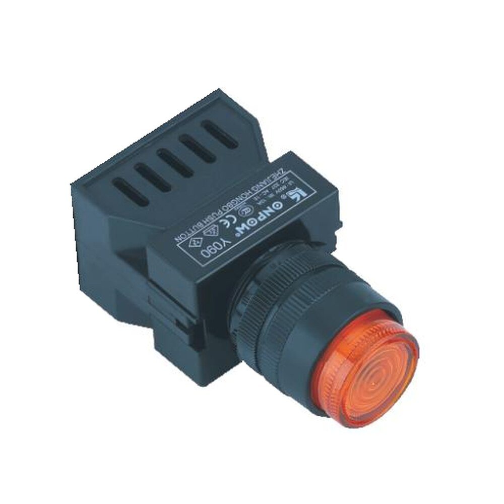 MR-Y090E-D 22 mm Round Pilot Lamp - Economy Type, LED