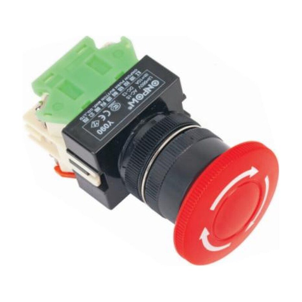 MR-Y090E-TS 22 mm Emergency Stop Switch - Economy Type, Ø40 mm, Can Be Illuminated
