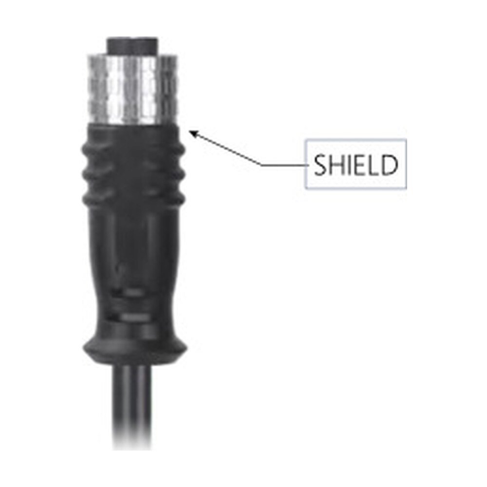 M12, Straight Female Connector, A-Coded to Unterminated Pigtail Cable, Available Pins 3, 4, 5, 8, 12, 17 MR-YL121006