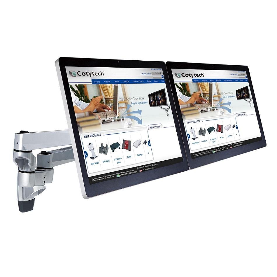 Dual Monitor Wall Mount for Apple w/ Quick Release - MW-CAD20