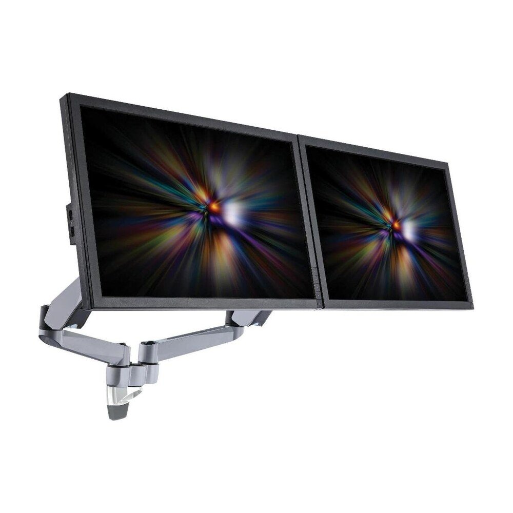 Dual Monitor Wall Mount w/ Spring Arm & Quick Release - MW-CDSA2