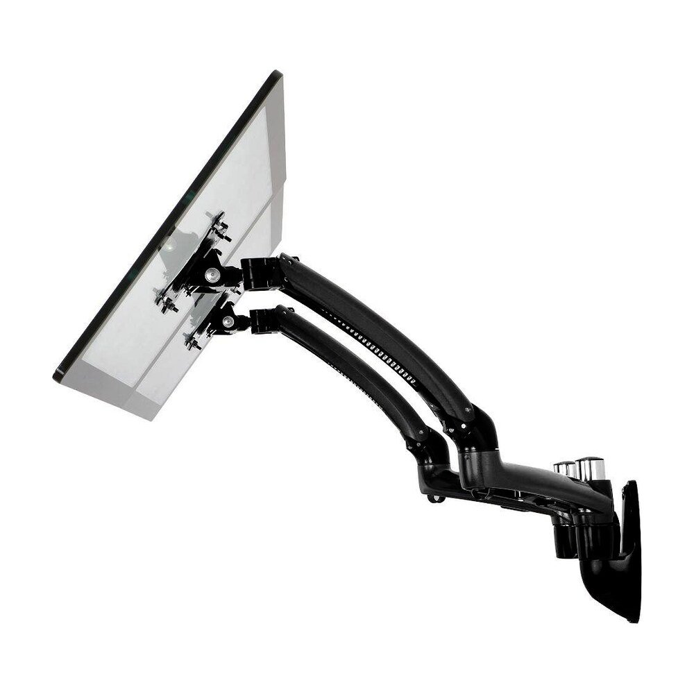 Dual Monitor Wall Mount w/ Spring Arms Black - MW-GBD
