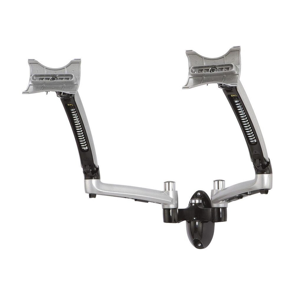 Dual Monitor Wall Mount for Apple w/ Spring Arms Silver - MW-GSDA