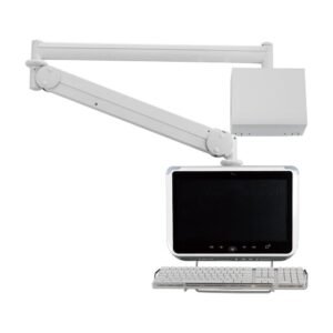 Monitor Arm - Long Reach w/ Keyboard Holder MW-M23WBKN