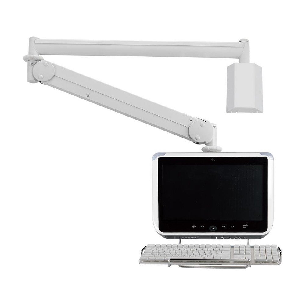 Monitor Arm - Long Reach w/ Keyboard Holder MW-M25PKN