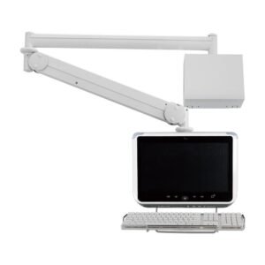Monitor Arm - Long Reach w/ Keyboard Holder MW-M25WBKN