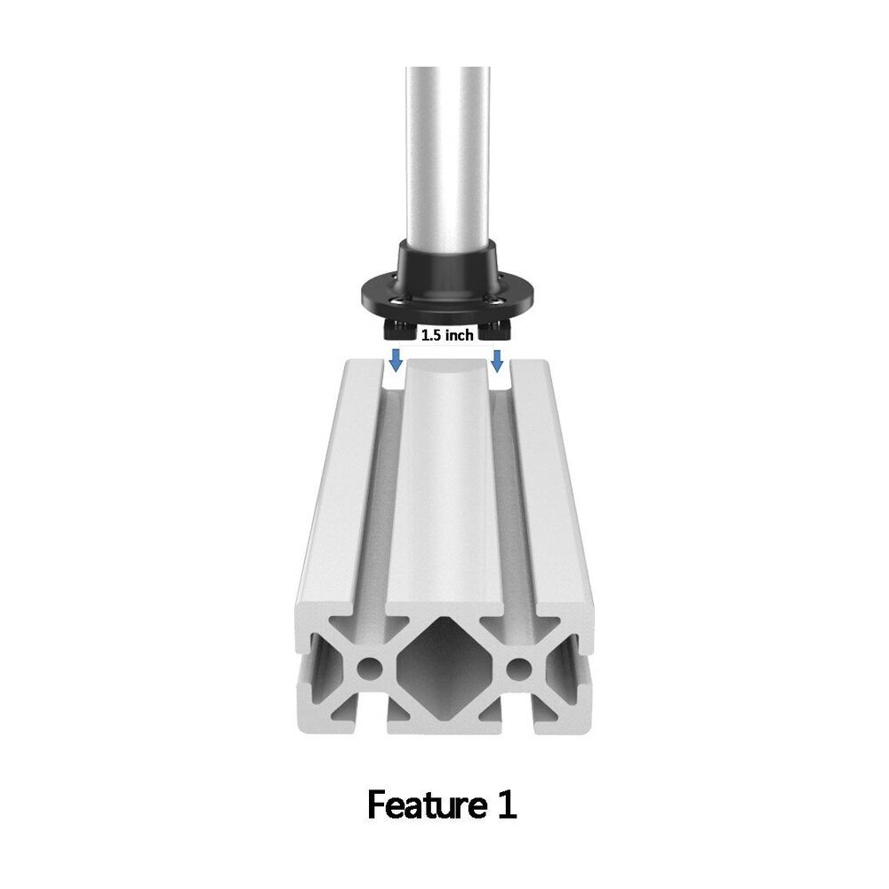 19.7" Pole with 7-in-1 Base - QTS-S5