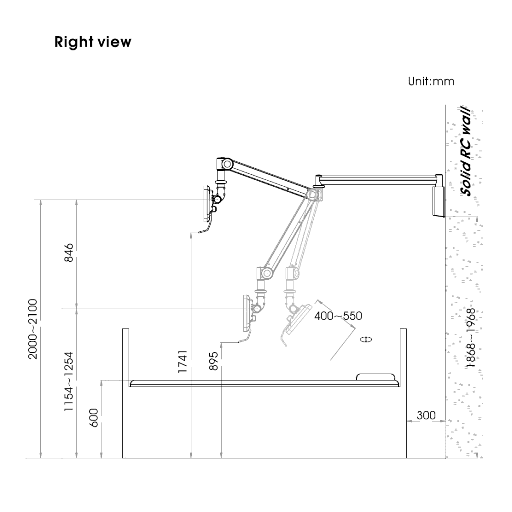 Monitor Arm - Long Reach MW-M125PN