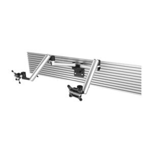 Dual Apple VESA Mount for Slatwall w/ Quick Release & Full Motion