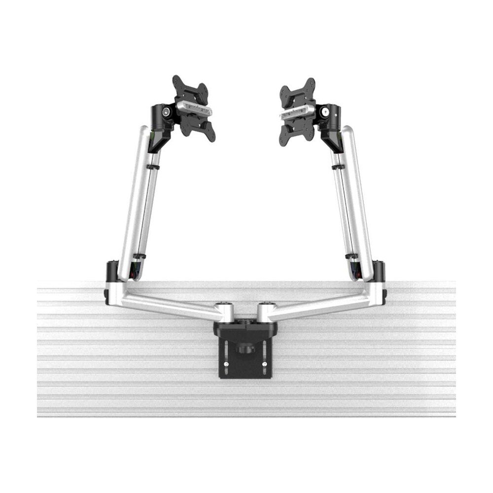 Dual Apple VESA Mount for Slatwall w/ Quick Release & Full Motion - BL-AS191
