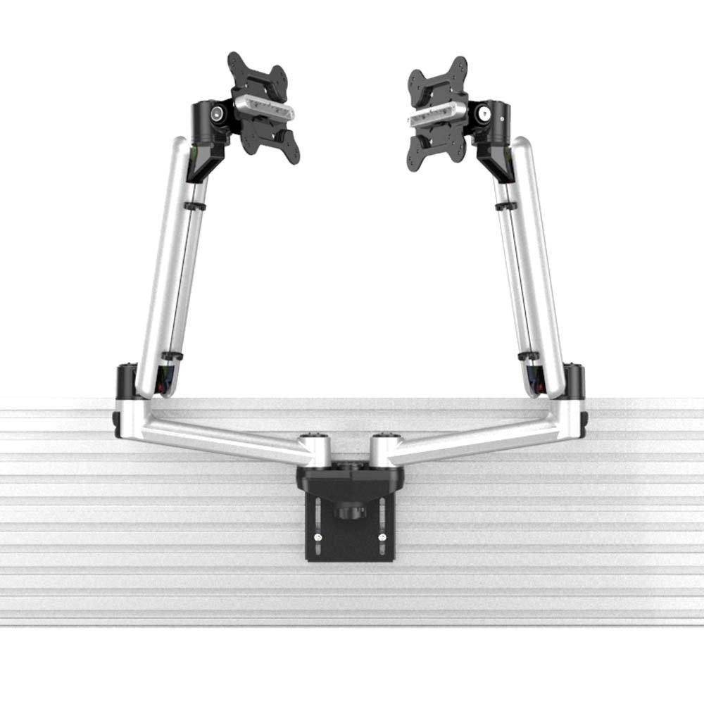 Dual Apple VESA Mount for Slatwall w/ Quick Release & Full Motion - BL-AS191