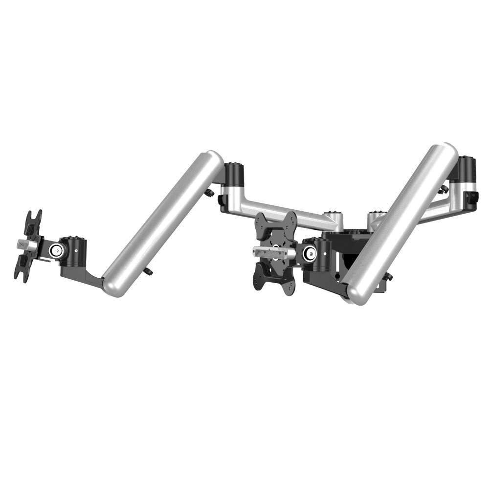 Dual Apple VESA Mount for Slatwall w/ Quick Release & Full Motion - BL-AS191
