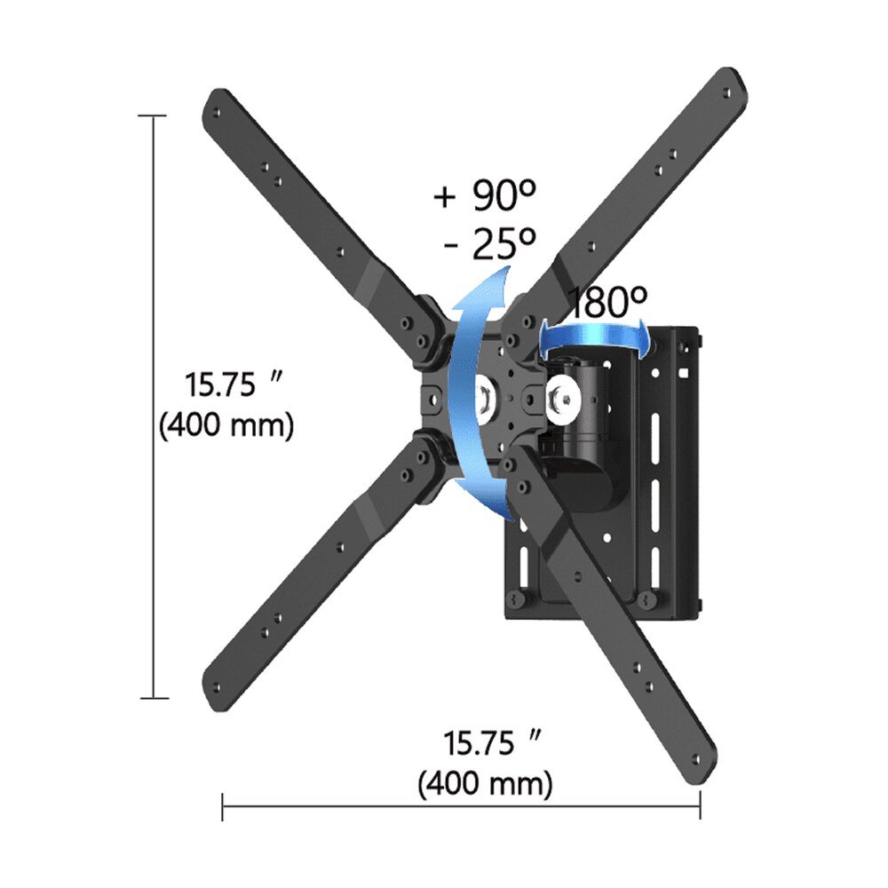 TV Slatwall Mount - Quick Release Low Profile & Rotating - BL-T354