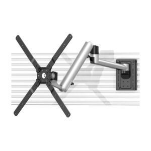 TV Slatwall Mount - Full Motion w/ Quick Release & Rotation