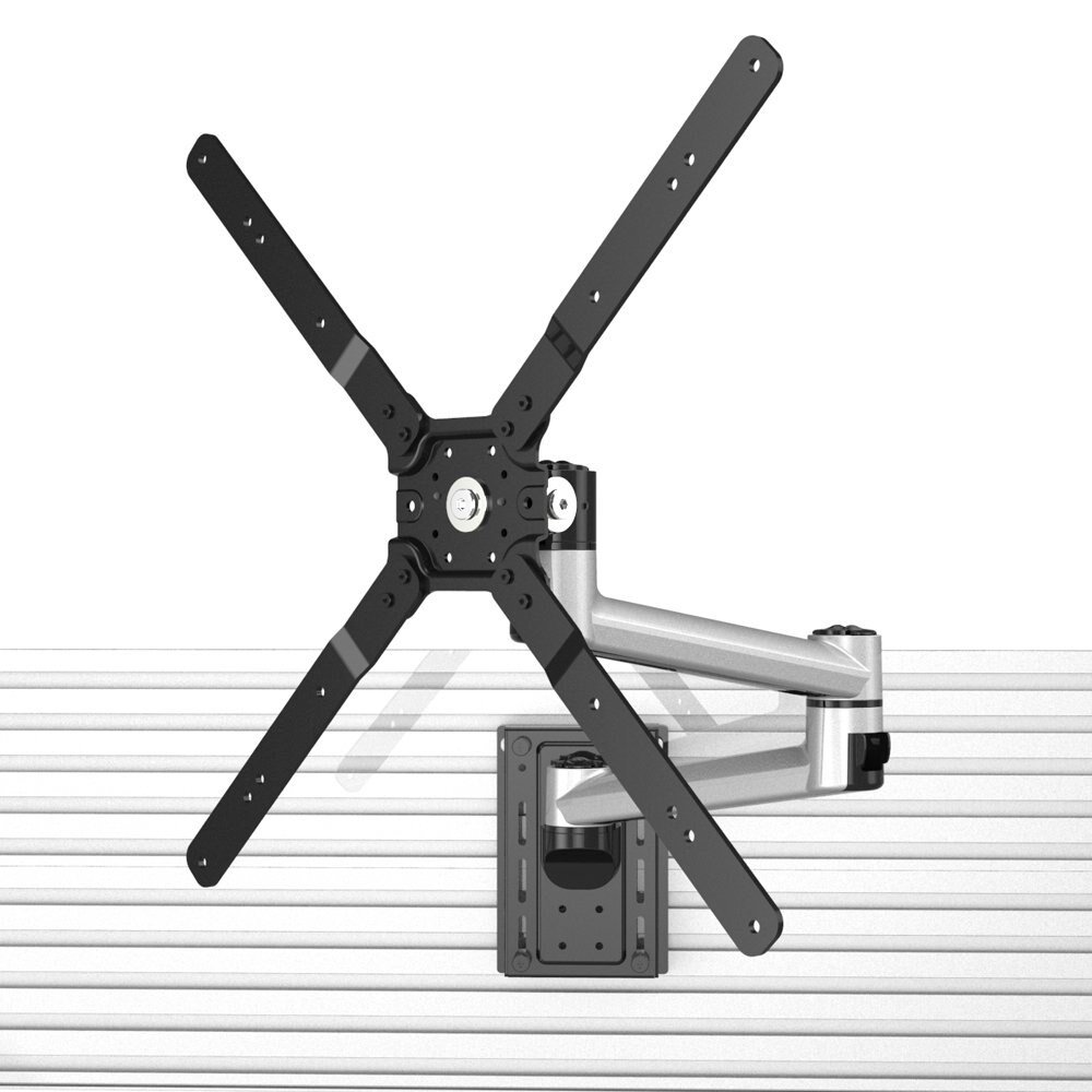 TV Slatwall Mount - Quick Release 32 to 50" Rotating & Double Arm - BL-T356