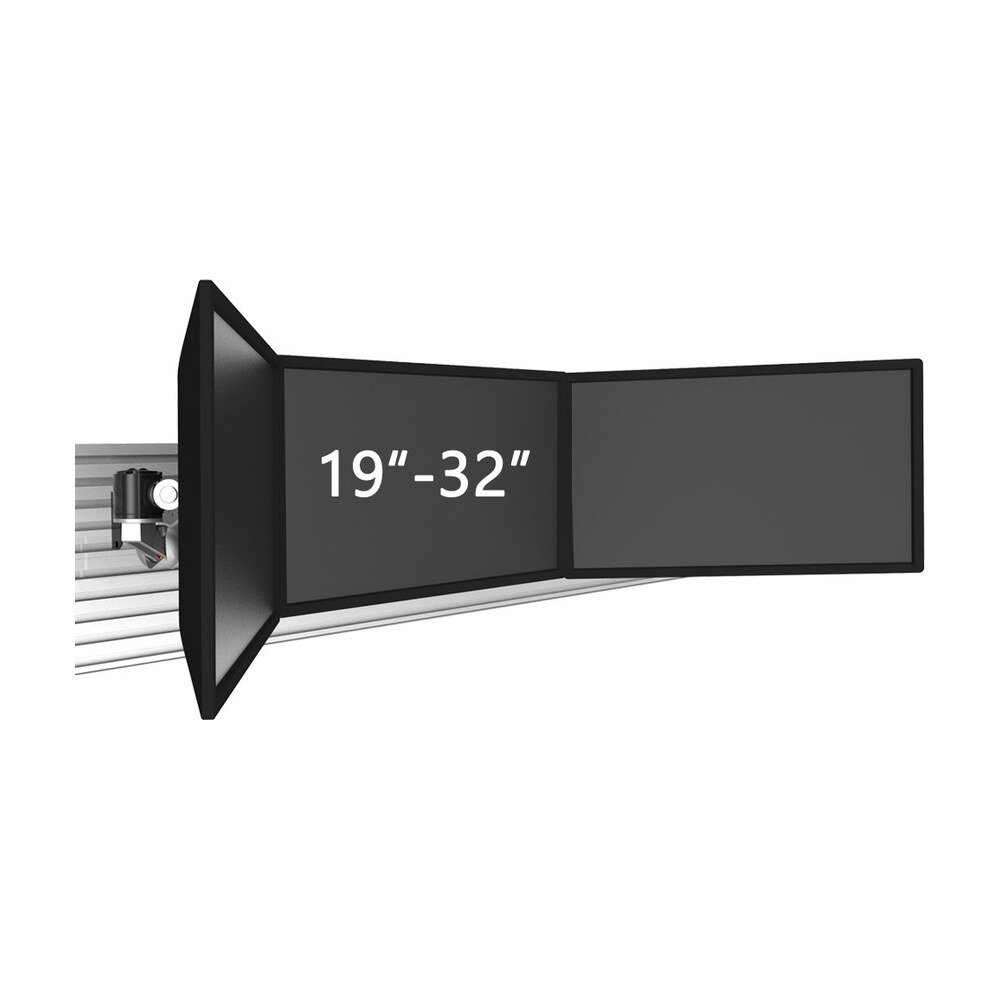 Triple VESA Mount for Slatwall Quick Release up to 32" Monitors - BL-S304