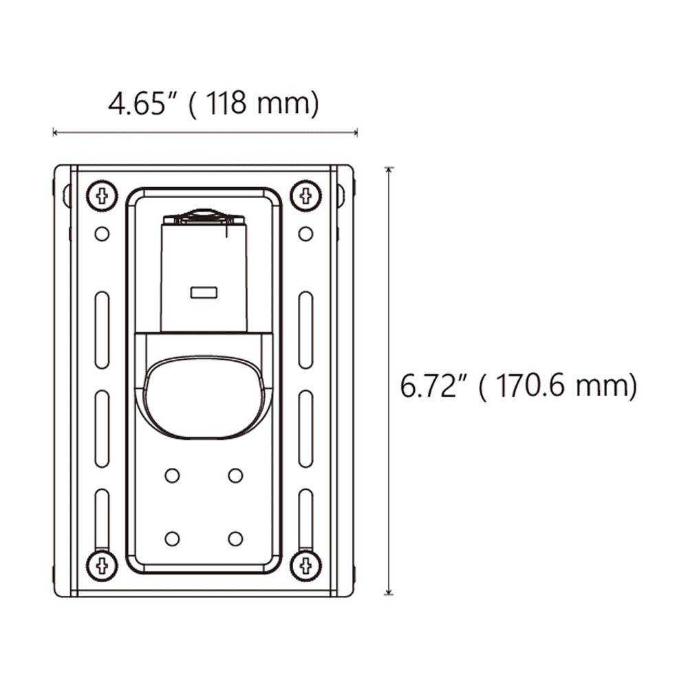 Slatwall Mount Plate - SMP-B2