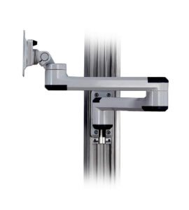 Monitor Track Mount w/ Laterally Adjustable Arms