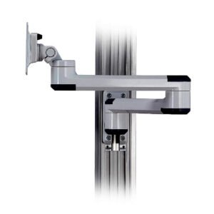 Monitor Track Mount w/ Laterally Adjustable Arms