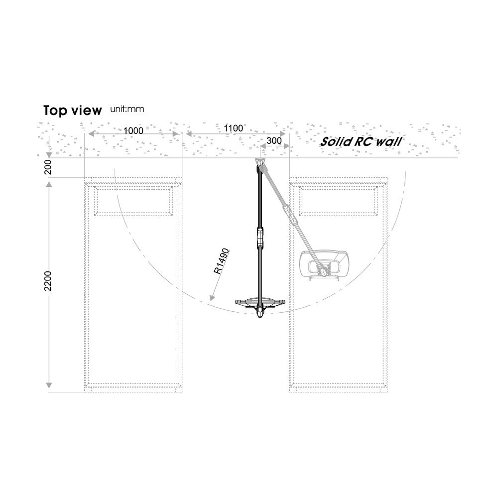 Monitor Arm - Long Reach & Vertical Adjustable MW-M16P