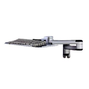 Wall Mount Keyboard Tray w/ Laterally Adjustable Arms