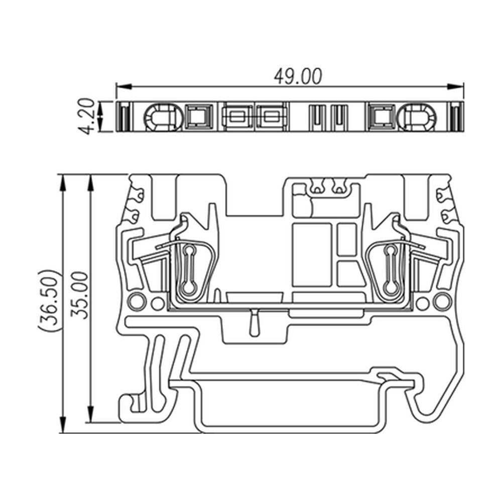 AK1.5 — DIN Rail terminal blocks, Feed through terminal blocks