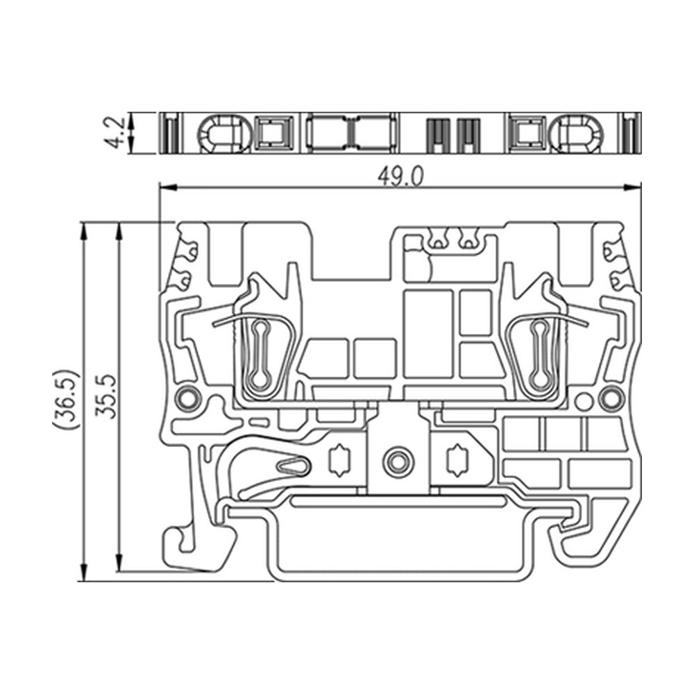 AK1.5-PE — DIN Rail terminal blocks, Grounding terminal blocks