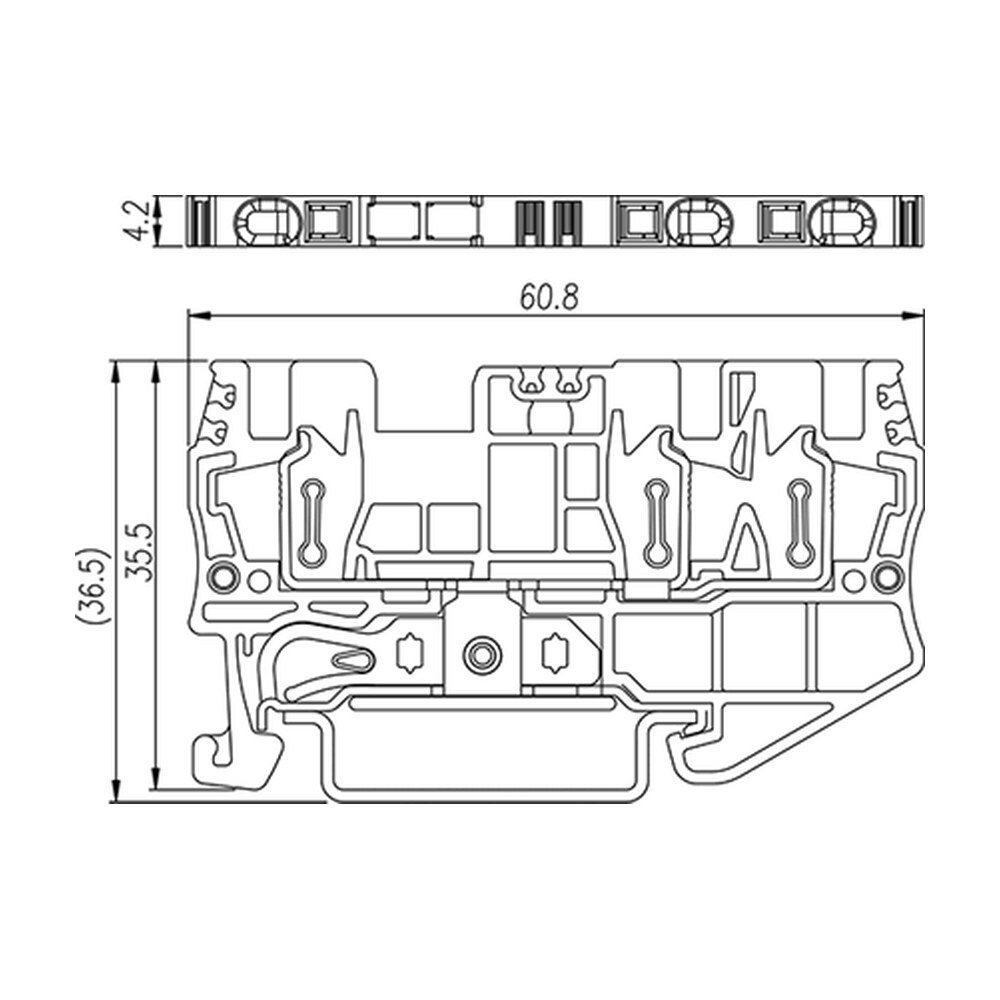 AK1.5-TN-PE — DIN Rail terminal blocks, Grounding terminal blocks
