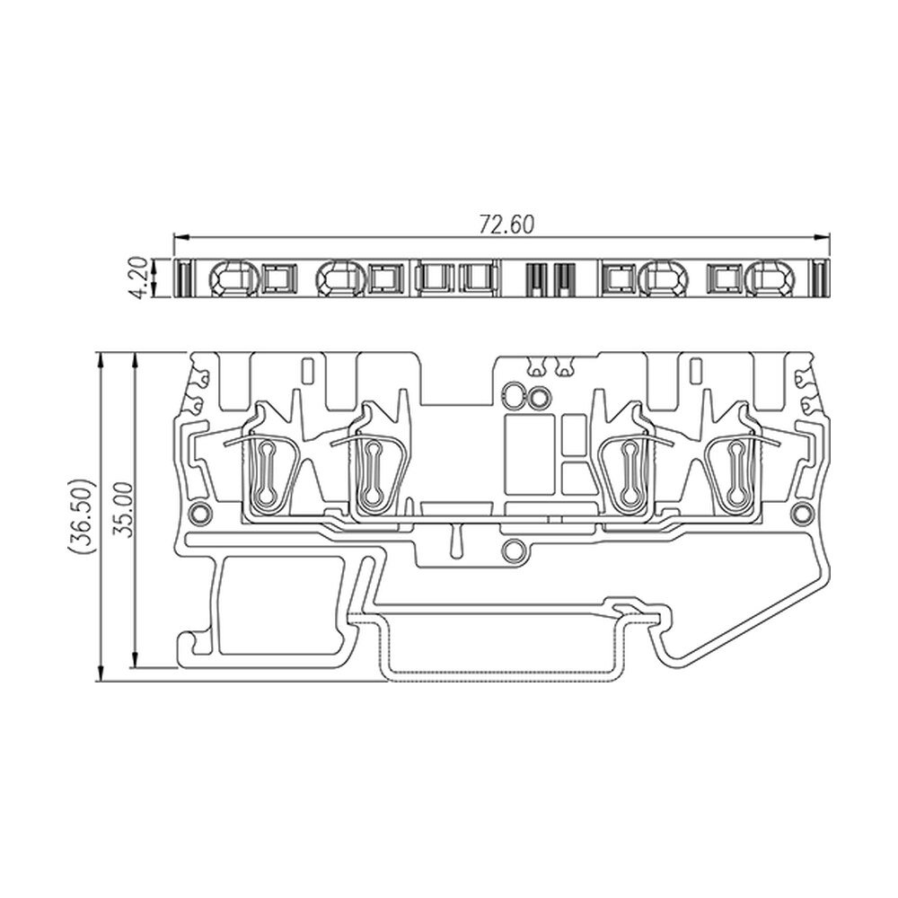 AK1.5-TR — DIN Rail terminal blocks, Feed through terminal blocks