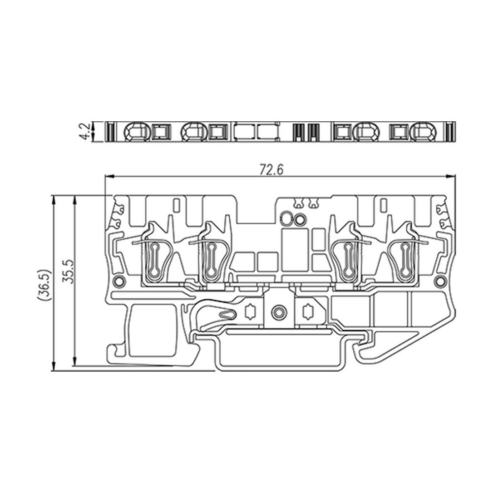 AK1.5-TR-PE — DIN Rail terminal blocks, Grounding terminal blocks