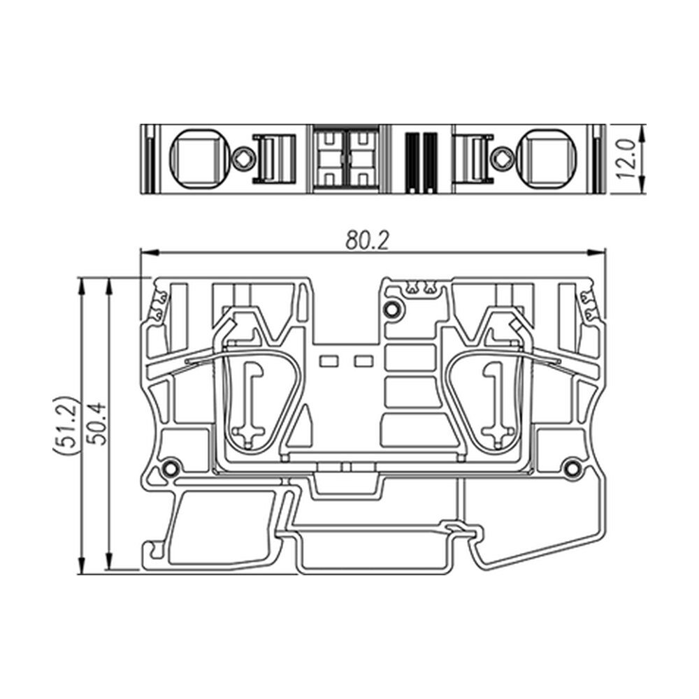 AK16 — DIN Rail terminal blocks, Feed through terminal blocks