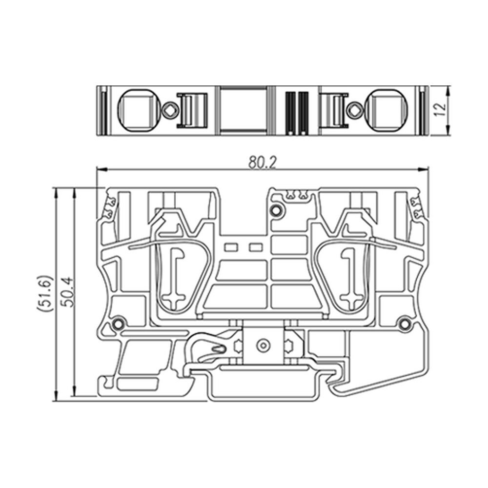 AK16-PE — DIN Rail terminal blocks, Grounding terminal blocks