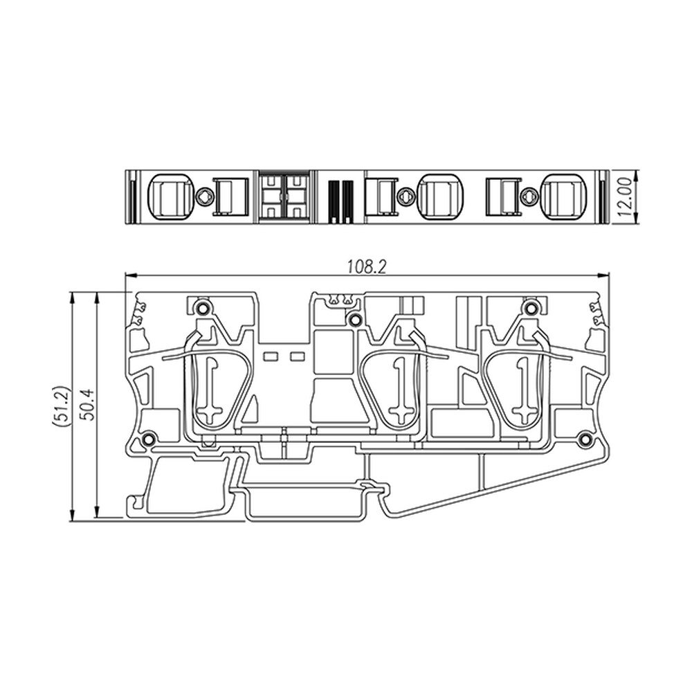 AK16-TN — DIN Rail terminal blocks, Feed through terminal blocks
