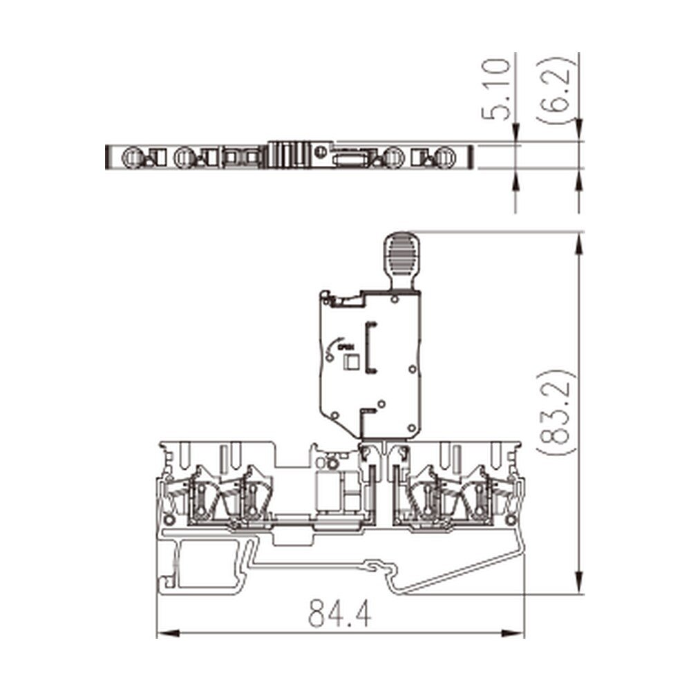 AK2.5-TR-M — Fuse Terminal Block, Push-in Design