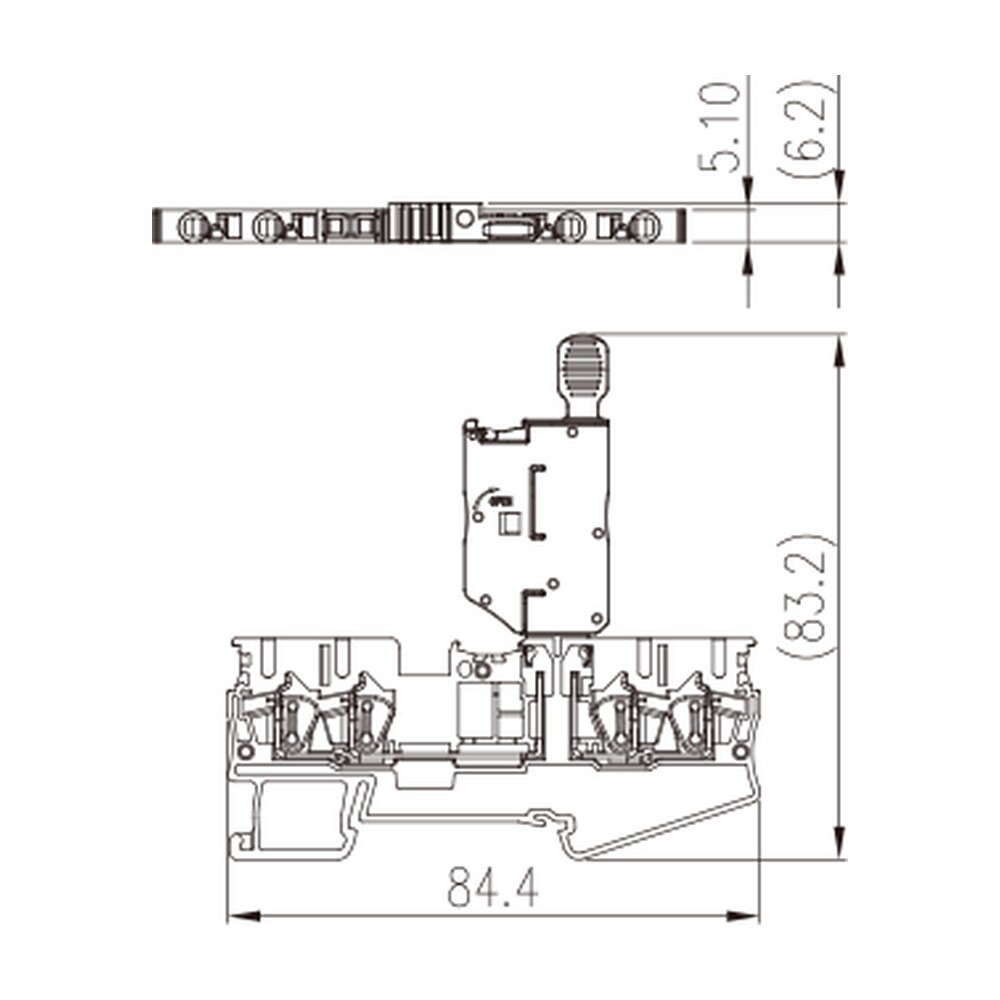 AK2.5-TR-MLXX — Fuse Terminal Block, Push-in Design