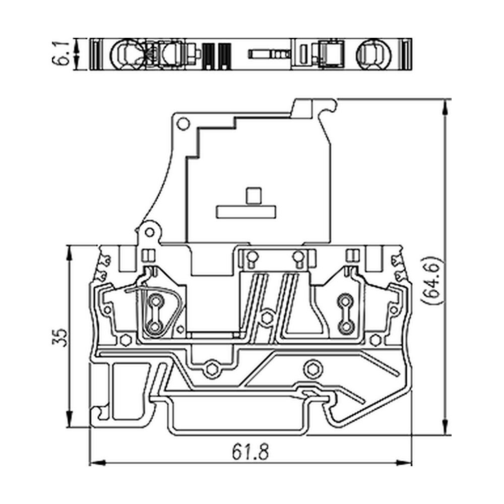 AK4-TF — DIN Rail terminal blocks, Fuse terminal blocks