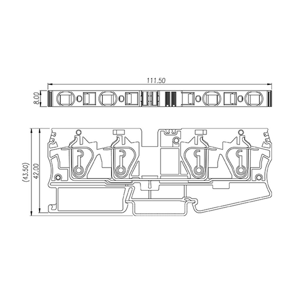 AK6-TR — DIN Rail terminal blocks, Feed through terminal blocks