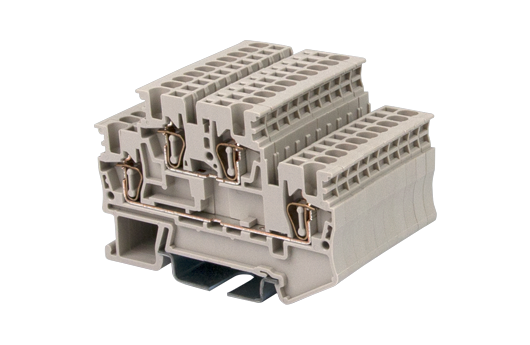 AKK1.5 — DIN Rail terminal blocks, Bi level feed through terminal blocks