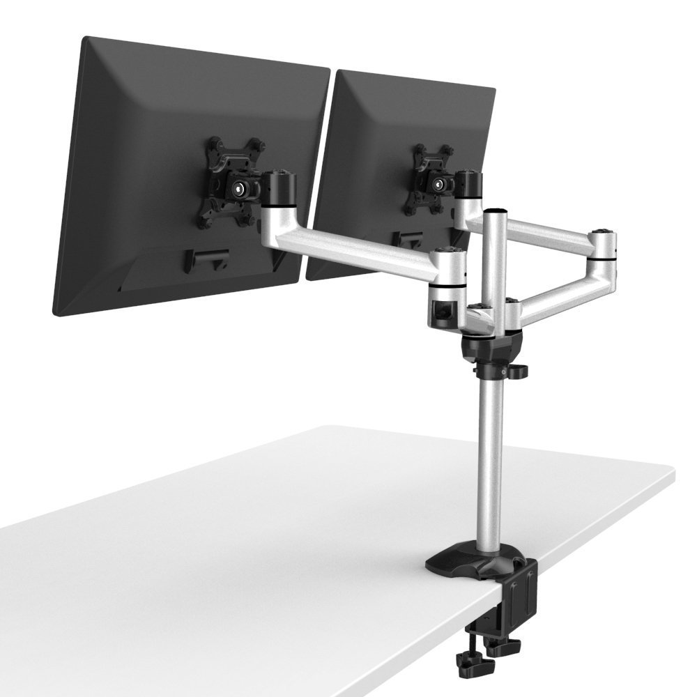 Dual Monitor Stand Side by Side w/ Quick Release & Dual Arms - BL-DM133