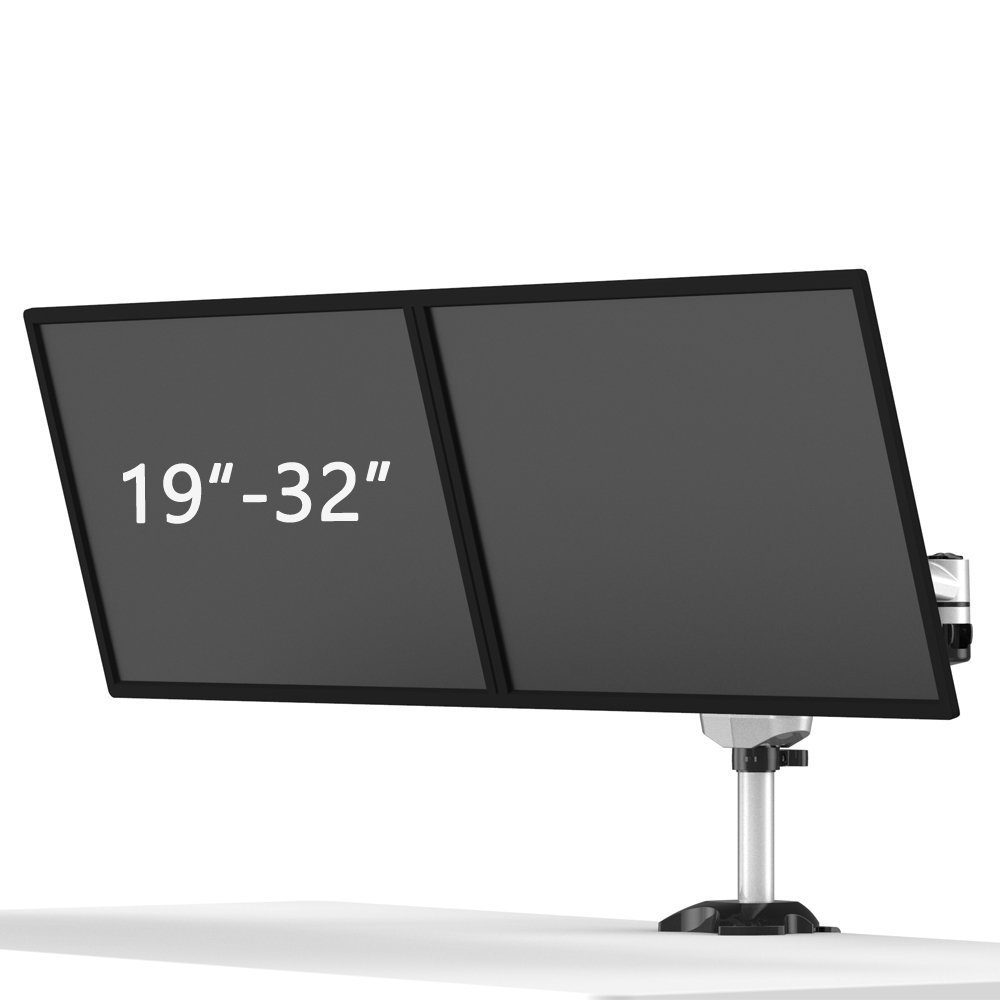 Dual Monitor Stand Side by Side w/ Quick Release & Dual Arms - BL-DM133