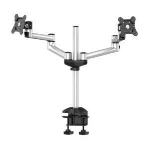 Dual Monitor Stand Side by Side w/ Quick Release & Dual Arms